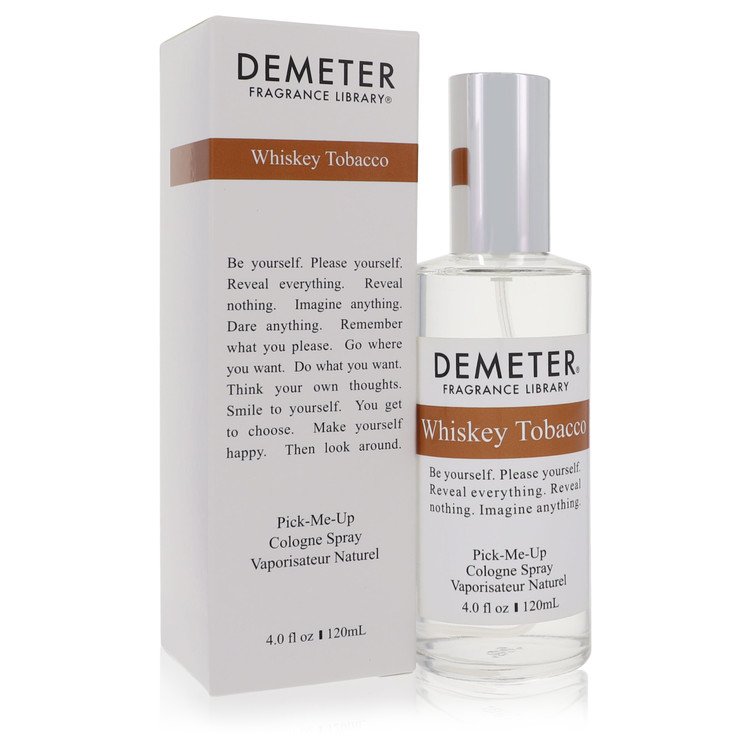 Demeter Whiskey Tobacco Men Cologne Spray 4 oz (120 ml) by Demeter