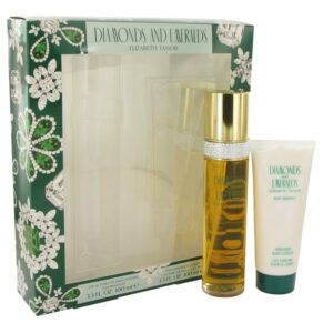 Diamonds & Emeralds Women Gift Set: 3.3 oz (100 ml) Eau De Toilette Spray + 3.3 oz (100 ml) Body Lotion by Elizabeth Taylor