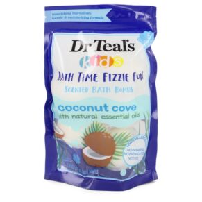 Dr Teal's Ultra Moisturizing Bath Bombs Men Five (5) 1.6 oz (50 ml) Kids Bath Time Fizzie Fun Scented Bath Bombs Coconut Cove with Natural Essential Oils (Unisex) 1.6 oz (50 ml) by Dr Teal's