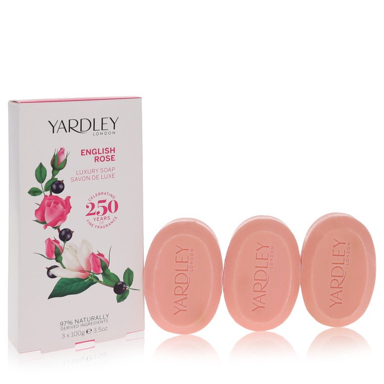 English Rose Yardley Women 3 x 3.5 oz Luxury Soap 3.5 oz by Yardley London