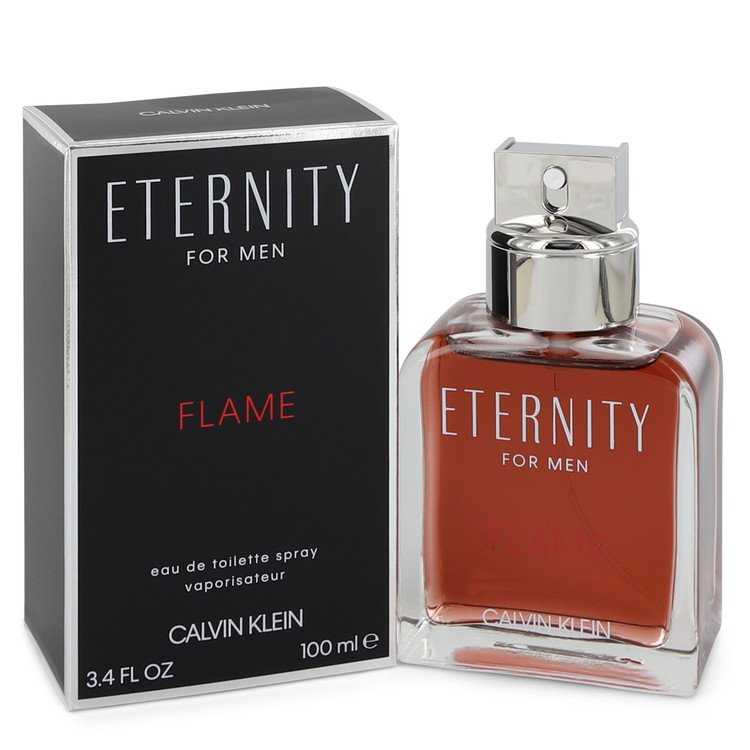 Eternity Flame Men Eau De Toilette Spray 3.4 oz (100 ml) by Calvin Klein