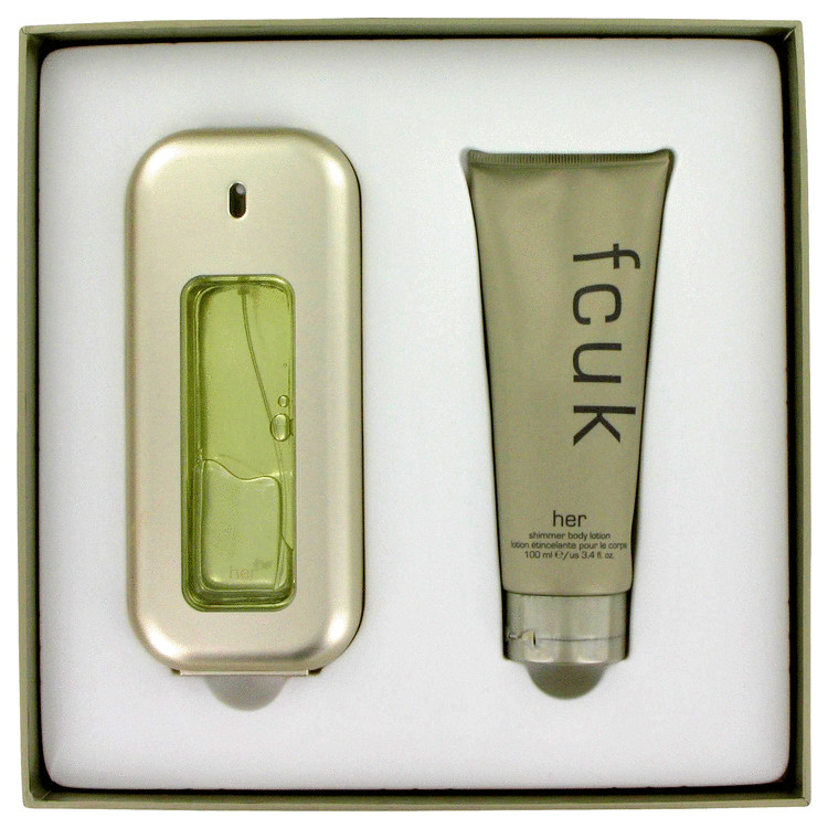 Fcuk Women Gift Set: 3.4 oz (100 ml) Eau De Toilette Spray + 3.4 oz (100 ml) Body Lotion by French Connection