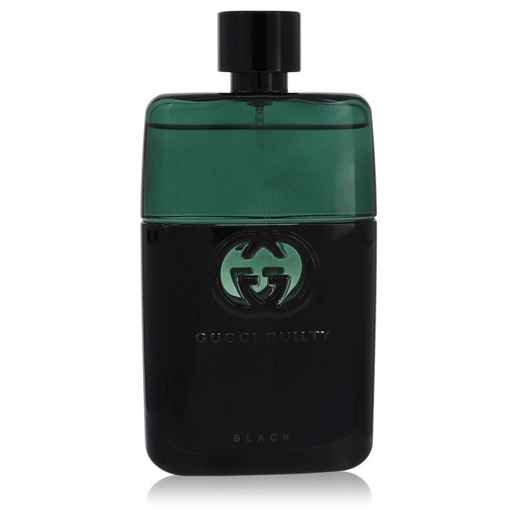 Gucci Guilty Black Men Eau De Toilette Spray (Tester) 3 oz (90 ml) by Gucci