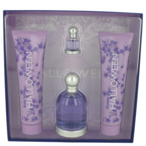 Halloween Women Gift Set: 3.4 oz (100 ml) Eau De Toilette Spray + 5 oz (150 ml) Body Lotion + 5 oz (150 ml) Shower Gel + .15 oz Mini EDT by Jesus Del Pozo