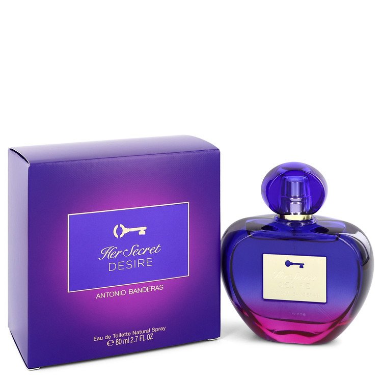 Her Secret Desire Women Eau De Toilette Spray 2.7 oz by Antonio Banderas