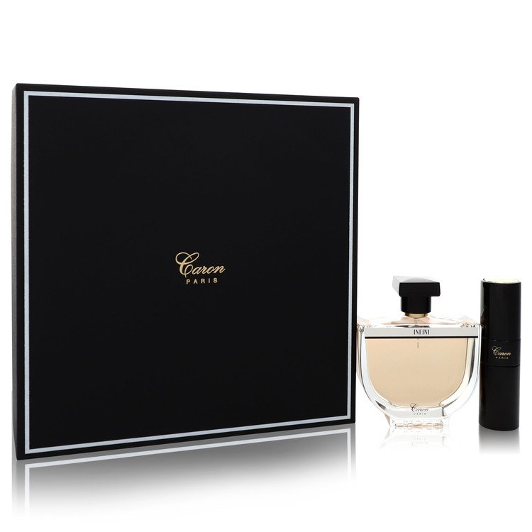 Infini Women Gift Set: 3.3 oz (100 ml) Eau De Parfum Spray + 0.5 oz Min EDP Spray by Caron