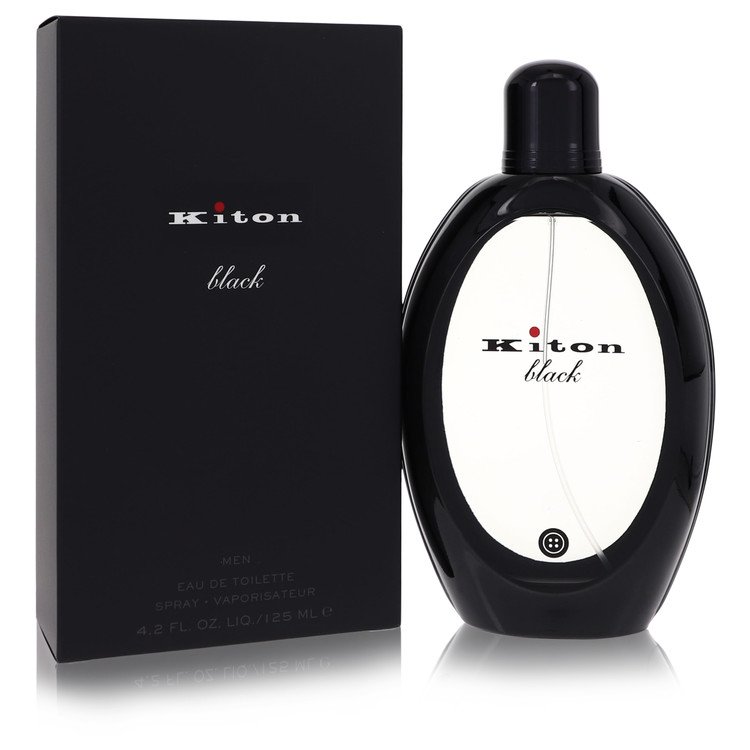 Kiton Black Men Eau De Toilette Spray 4.2 oz (125 ml) by Kiton