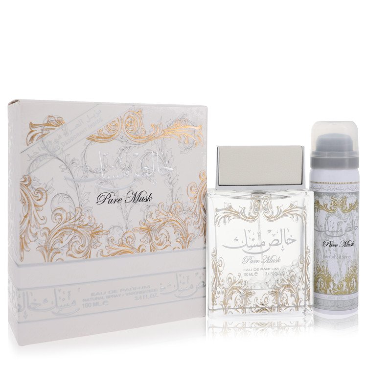 Lattafa Pure Khalis Musk Women Eau De Parfum Spray Plus 1.7 Deodorant 3.4 oz (100 ml) by Lattafa