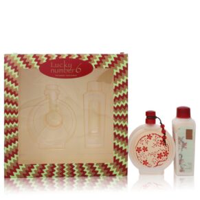 Lucky Number 6 Women Gift Set: 3.4 oz (100 ml) Eau De Parfum Spray + 3.4 oz (100 ml) Body Lotion by Liz Claiborne