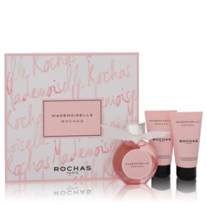 Mademoiselle Rochas Women Gift Set: 1.7 Eau De Parfum Spray + 1.7 oz (50 ml) Perfumed Body Lotion + 1.7 oz (50 ml) Perfumed Shower Gel by Rochas