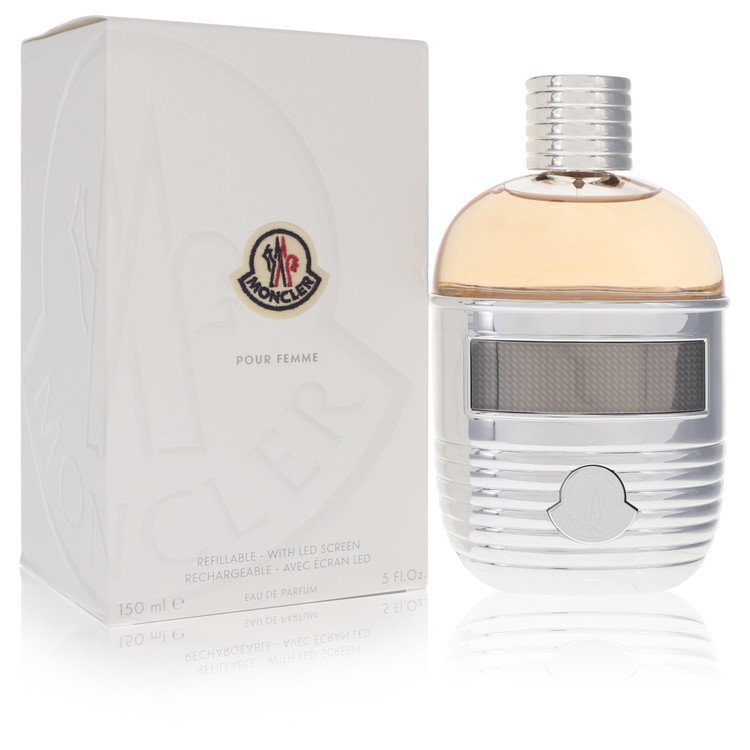 Moncler Women Eau De Parfum Spray (Refillable + LED Screen) 5 oz (150 ml) by Moncler