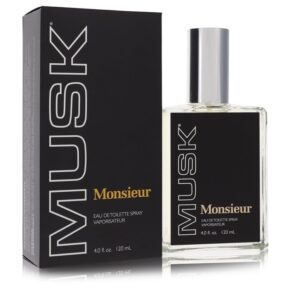 Monsieur Musk Men Eau De Toilette Spray 4 oz (120 ml) by Dana