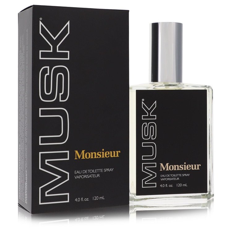 Monsieur Musk Men Eau De Toilette Spray 4 oz (120 ml) by Dana