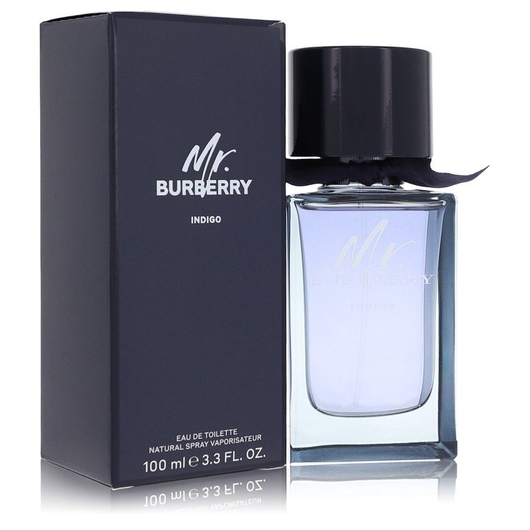 Mr Burberry Indigo Men Eau De Toilette Spray 3.3 oz (100 ml) by Burberry