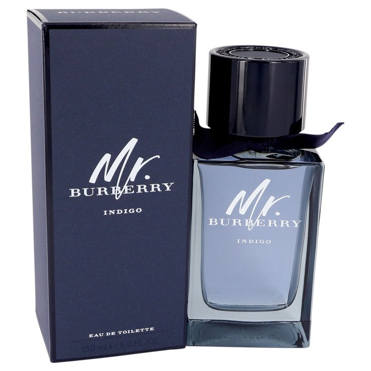 Mr Burberry Indigo Men Eau De Toilette Spray 5 oz (150 ml) by Burberry