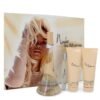 Gift Set: 3.4 oz (100 ml) Eau De Parfum Spray + 3 oz (90 ml) Body Lotion + 3 oz (90 ml) Shower Gel + .33 oz Mini EDP Spray