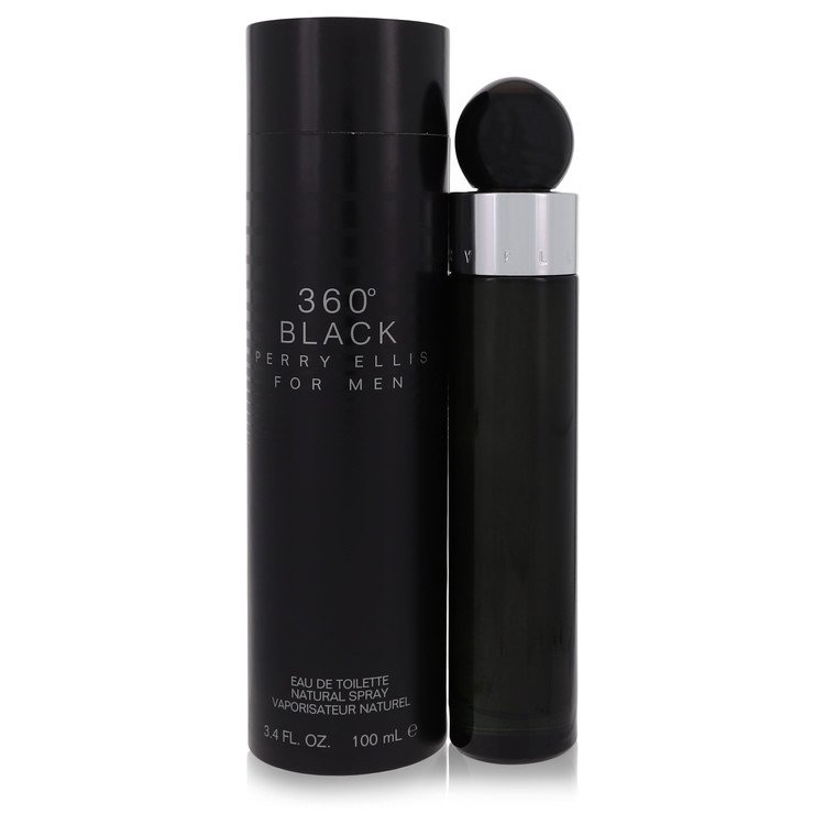 Perry Ellis 360 Black Men Eau De Toilette Spray 3.4 oz (100 ml) by Perry Ellis