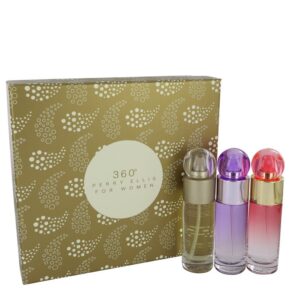 Perry Ellis 360 Women Gift Set: 1 oz (30 ml) Perry Ellis 360 EDT Spray + 1 oz (30 ml) Perry Ellis 360 Coral EDP Spray + 1 oz (30 ml) Perry Ellis 360 Purple EDP Spray by Perry Ellis