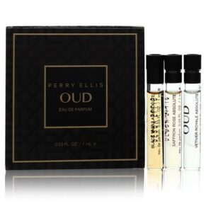 Perry Ellis Oud Black Vanilla Absolute Women Gift Set: Vial Set Includes Black Vanilla Absolute