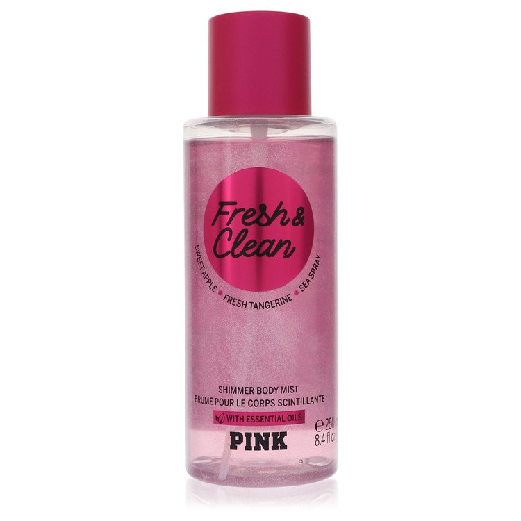 Pink Fresh And Clean Women Shimmer Body Mist 8.4 oz by Victoria's Secret