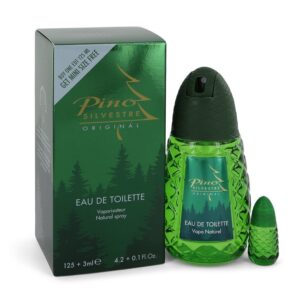 Pino Silvestre Men Eau De Toilette Spray (New Packaging) with free .10 oz Travel size Mini 4.2 oz (125 ml) by Pino Silvestre