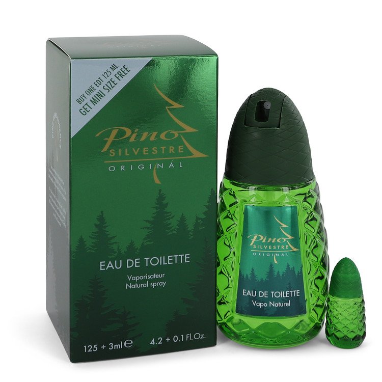 Pino Silvestre Men Eau De Toilette Spray (New Packaging) with free .10 oz Travel size Mini 4.2 oz (125 ml) by Pino Silvestre