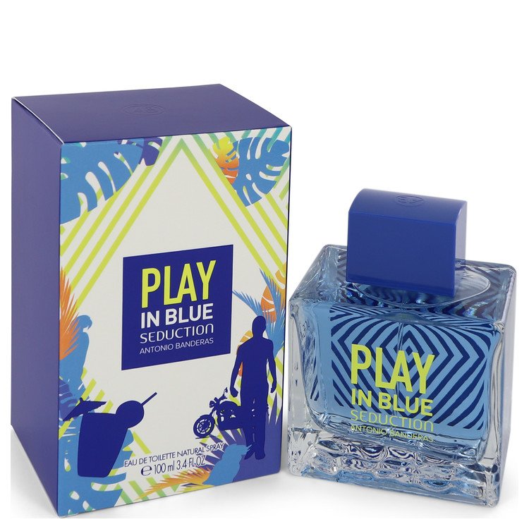 Play In Blue Seduction Men Eau De Toilette Spray 3.4 oz (100 ml) by Antonio Banderas