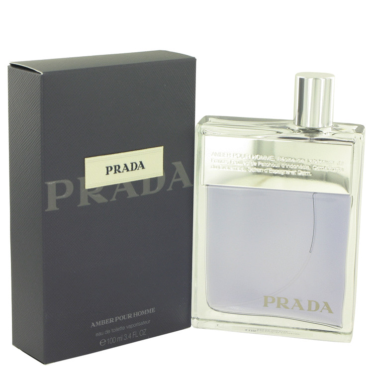 Prada Amber Men Eau De Toilette Spray 3.4 oz (100 ml) by Prada