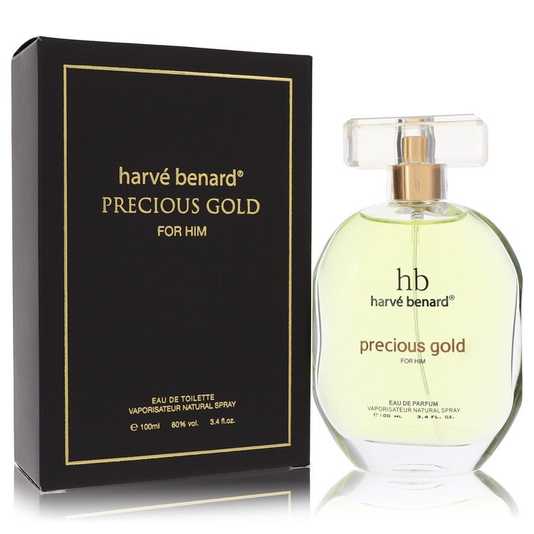 Precious Gold Men Eau De Toilette Spray 3.4 oz (100 ml) by Harve Benard