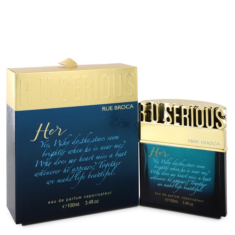 R U Serious Her Women Eau De Parfum Spray 3.4 oz (100 ml) by Rue Broca