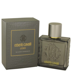 Roberto Cavalli Uomo Silver Essence Men Eau De Toilette Spray 3.4 oz (100 ml) by Roberto Cavalli
