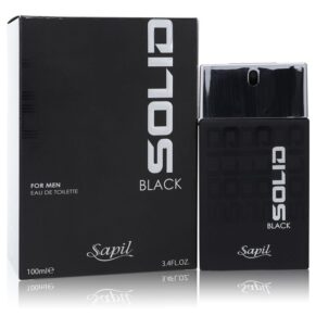 Sapil Solid Black Men Eau De Toilette Spray 3.4 oz (100 ml) by Sapil
