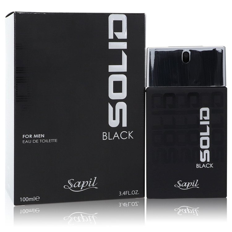 Sapil Solid Black Men Eau De Toilette Spray 3.4 oz (100 ml) by Sapil