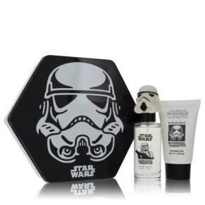 Star Wars Stormtrooper 3D Men Gift Set: 1.7 oz (50 ml) Eau De Toilette Spray + 2.5 oz (75 ml) Shower Gel by Disney