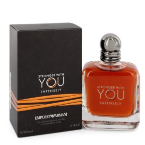 Stronger With You Intensely Men Eau De Parfum Spray 3.4 oz (100 ml) by Giorgio Armani
