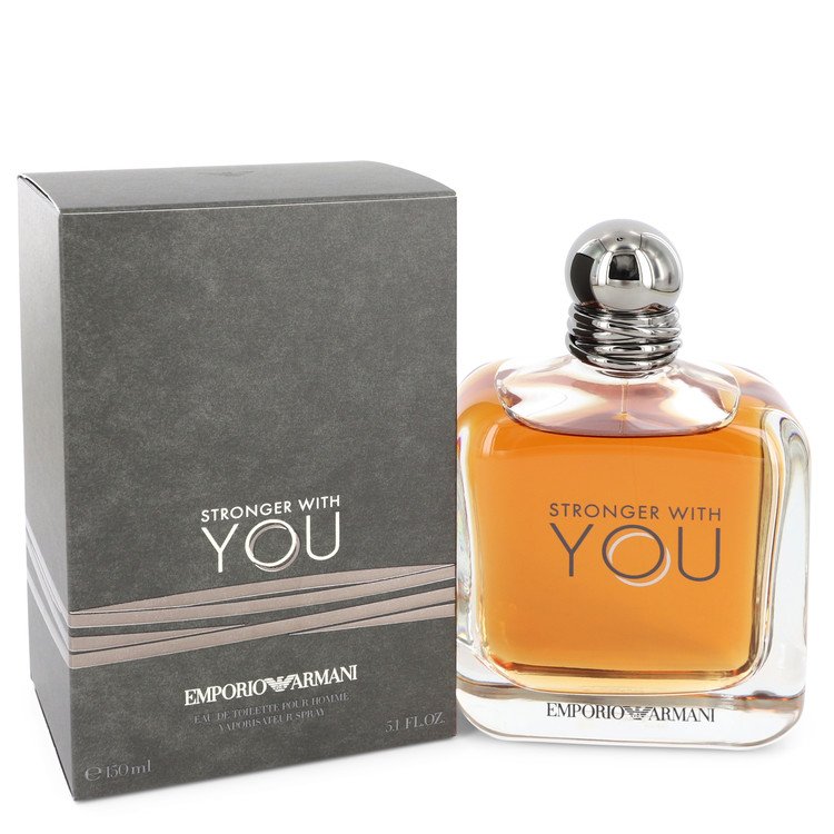 Stronger With You Men Eau De Toilette Spray 5.1 oz (150 ml) by Giorgio Armani