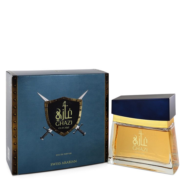 Swiss Arabian Ghazi Oud Men Eau De Parfum Spray 3.4 oz (100 ml) by Swiss Arabian
