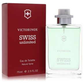 Swiss Unlimited Men Eau De Toilette Spray 2.5 oz (75 ml) by Victorinox