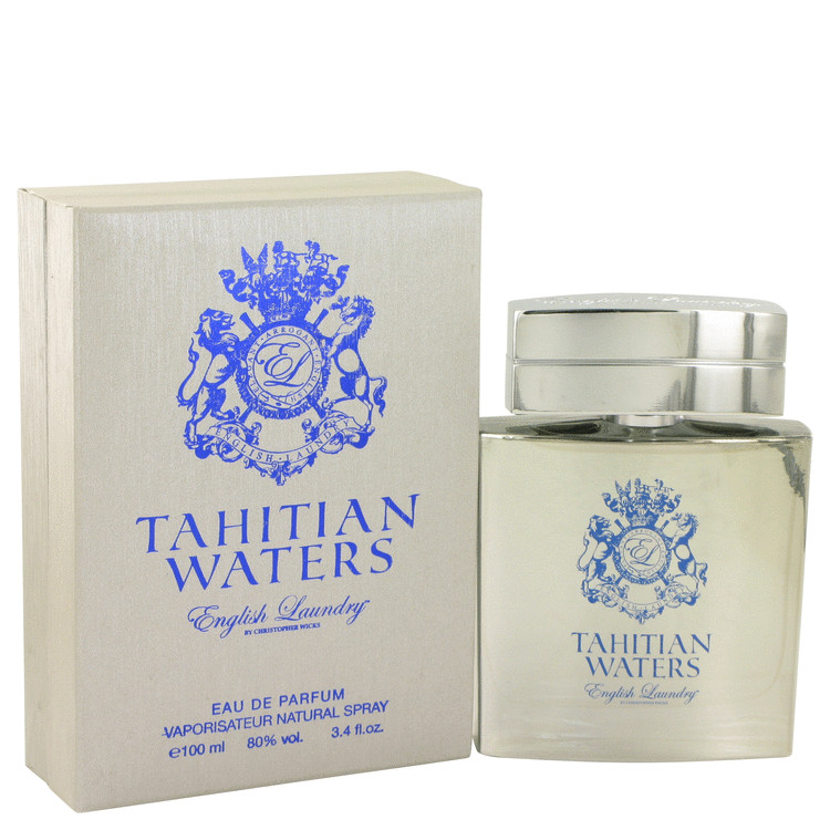 Tahitian Waters Men Eau De Parfum Spray 3.4 oz (100 ml) by English Laundry