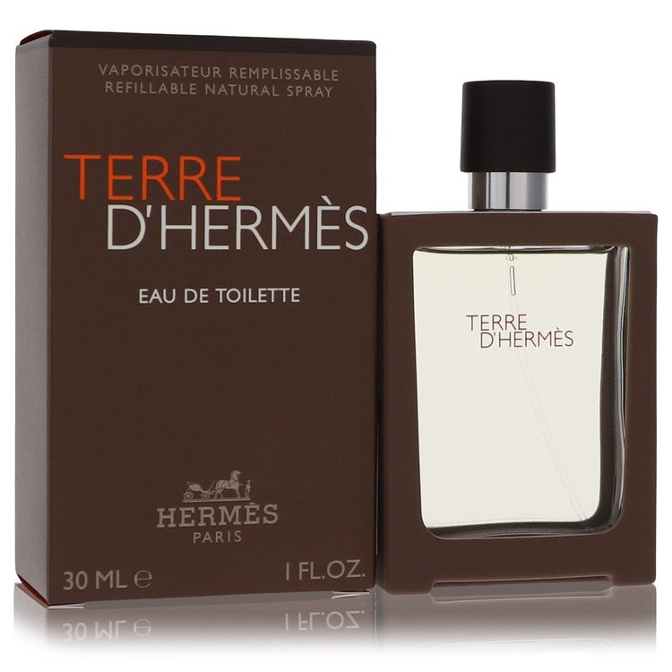 Terre D'Hermes Men Eau De Toilette Spray Spray Refillable 1 oz (30 ml) by Hermes