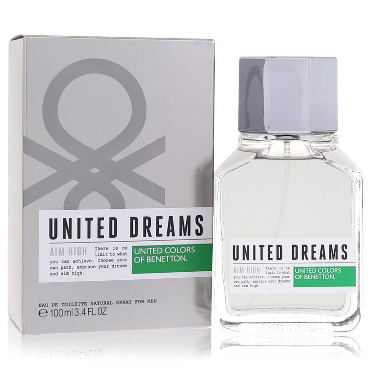 United Dreams Aim High Men Eau De Toilette Spray 3.4 oz (100 ml) by Benetton