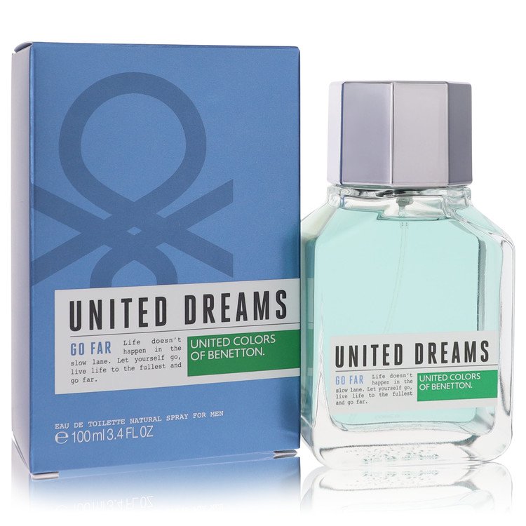 United Dreams Go Far Men Eau De Toilette Spray 3.4 oz (100 ml) by Benetton