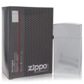 Zippo Silver Men Eau De Toilette Refillable Spray 3 oz (90 ml) by Zippo